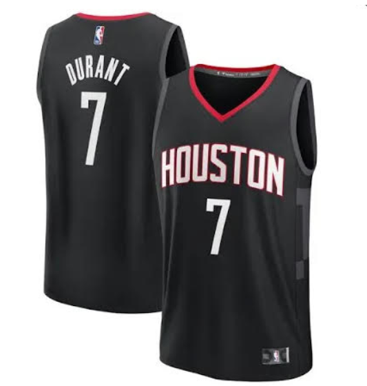 Men Houston Rockets 7 Kevin durant black NBA 2025 jersey